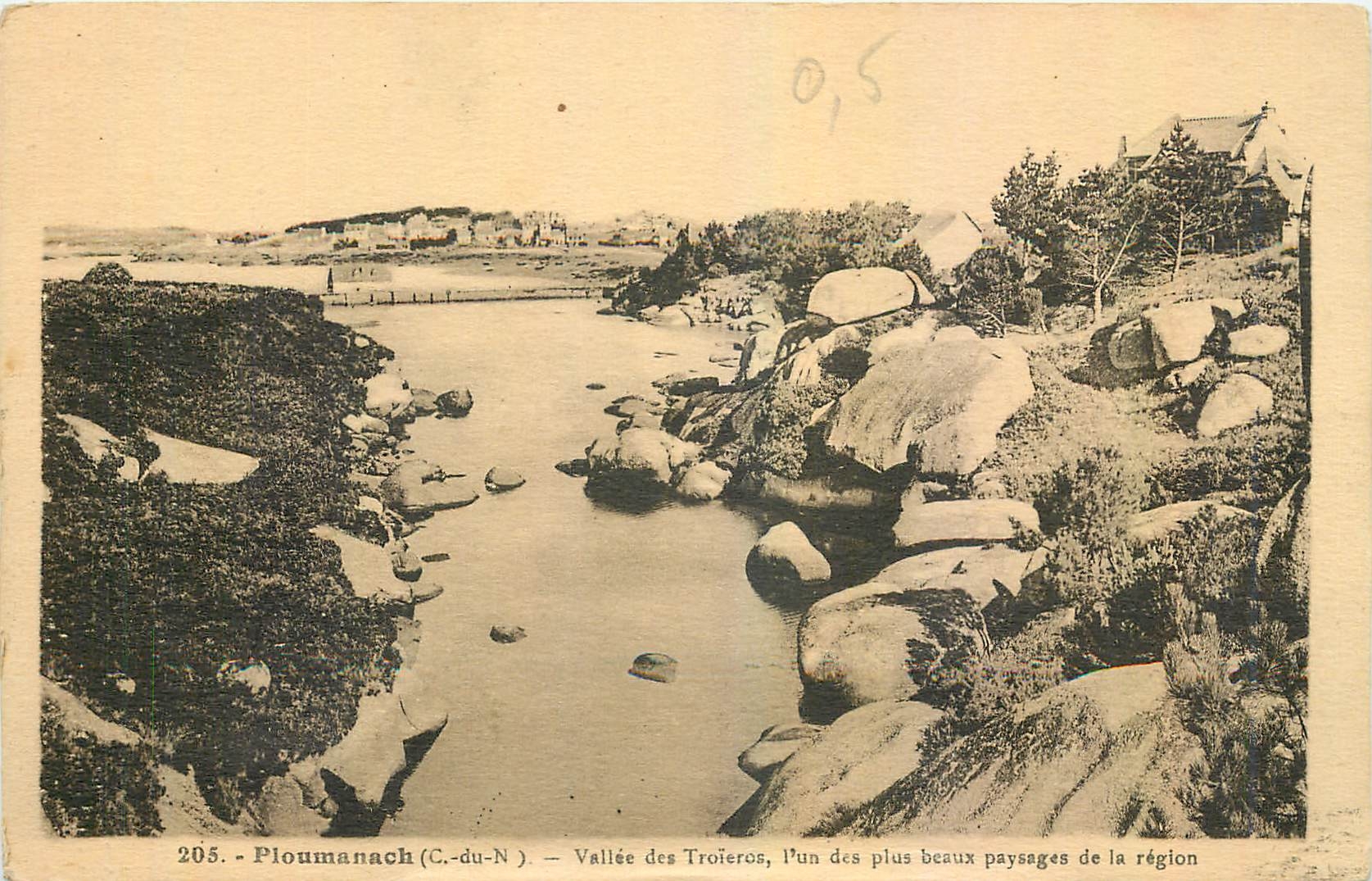 CPA Ploumanach C du N Vallee des Troieros 