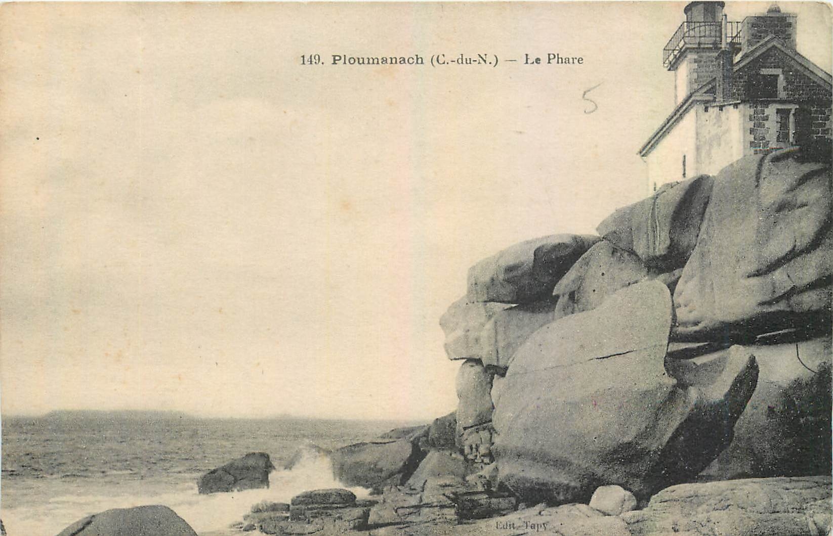 CPA Ploumanach C du N Le Phare 