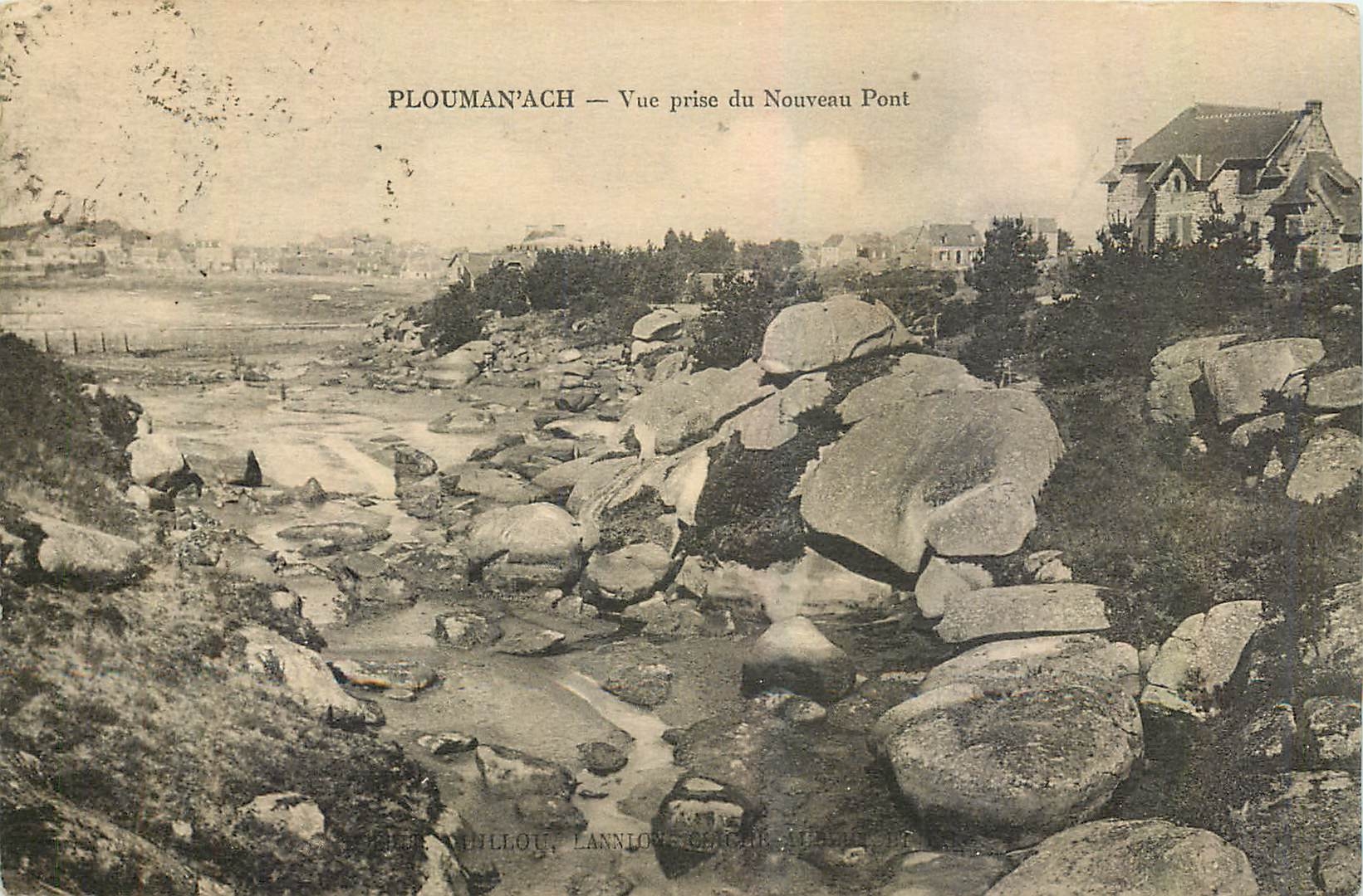 CPA Ploumanach Vue prise du Nouveau Pont 