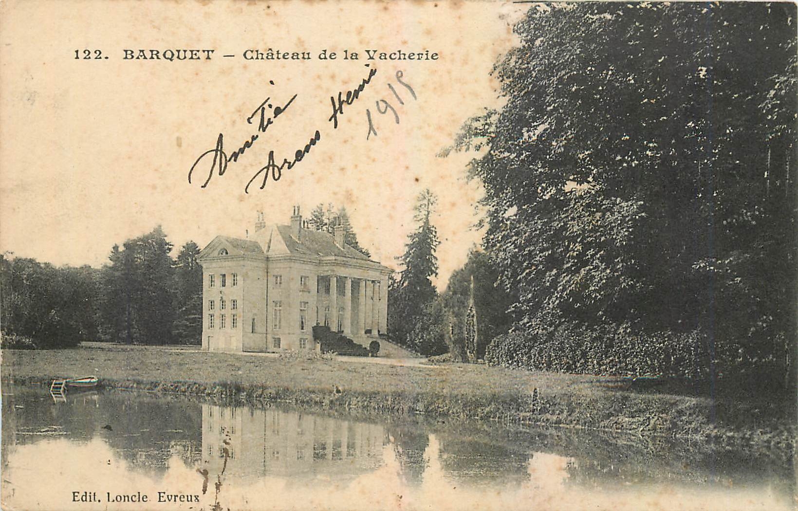 CPA Barquet Chateau de la Vacherie 
