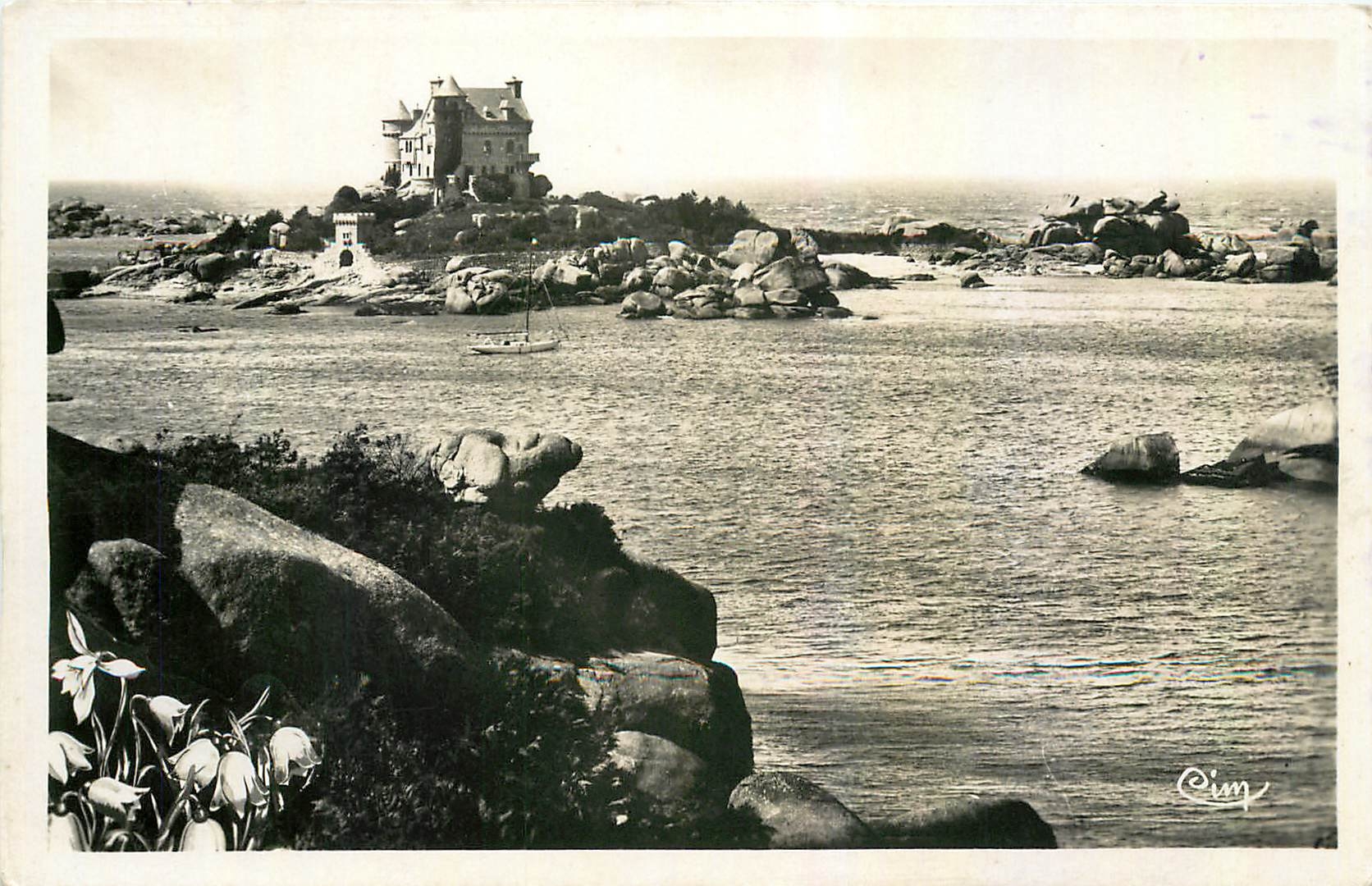 CPA Ploumanach C du N Chateau de Coastaeres 