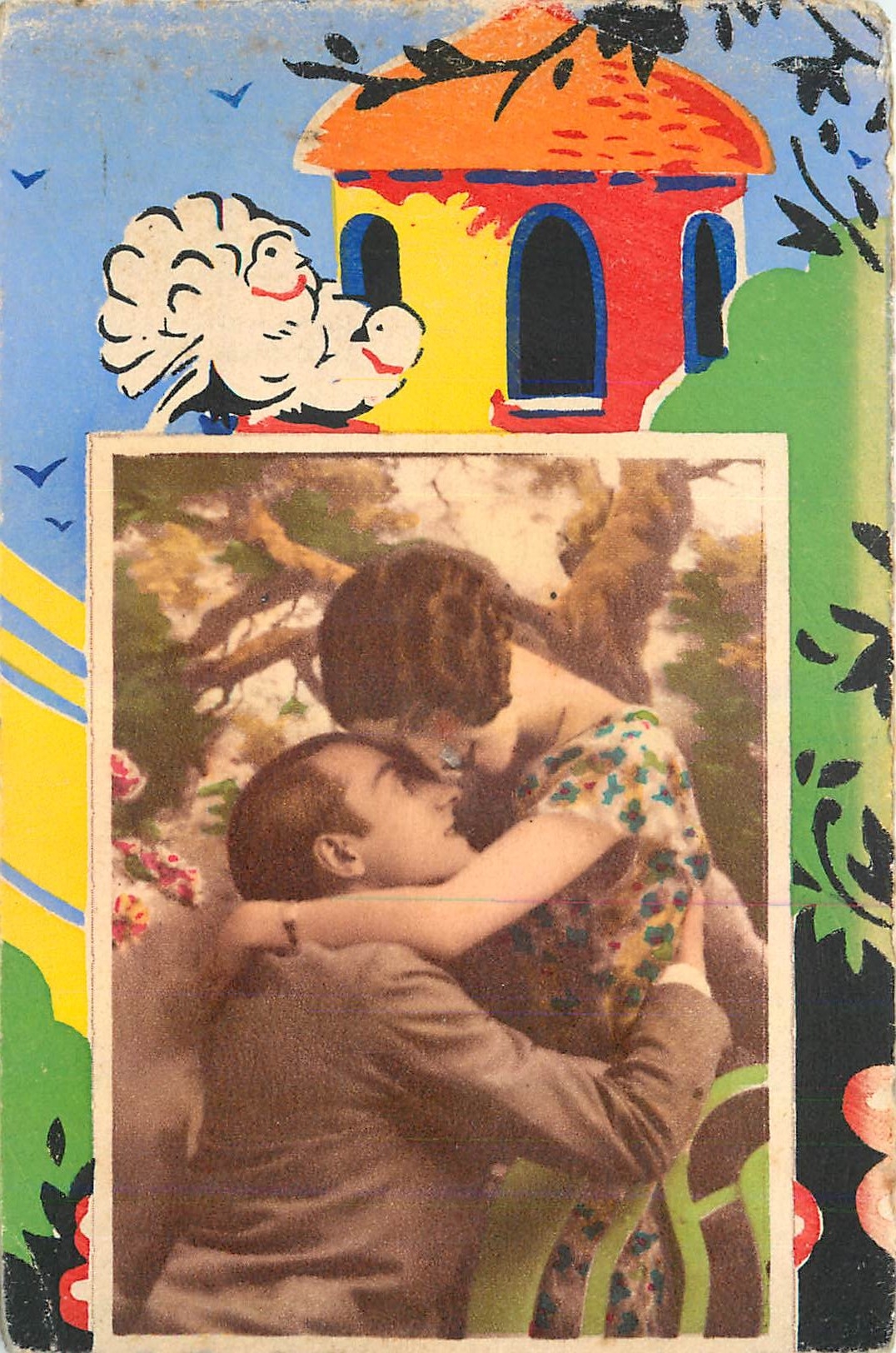CPA Couple Femme