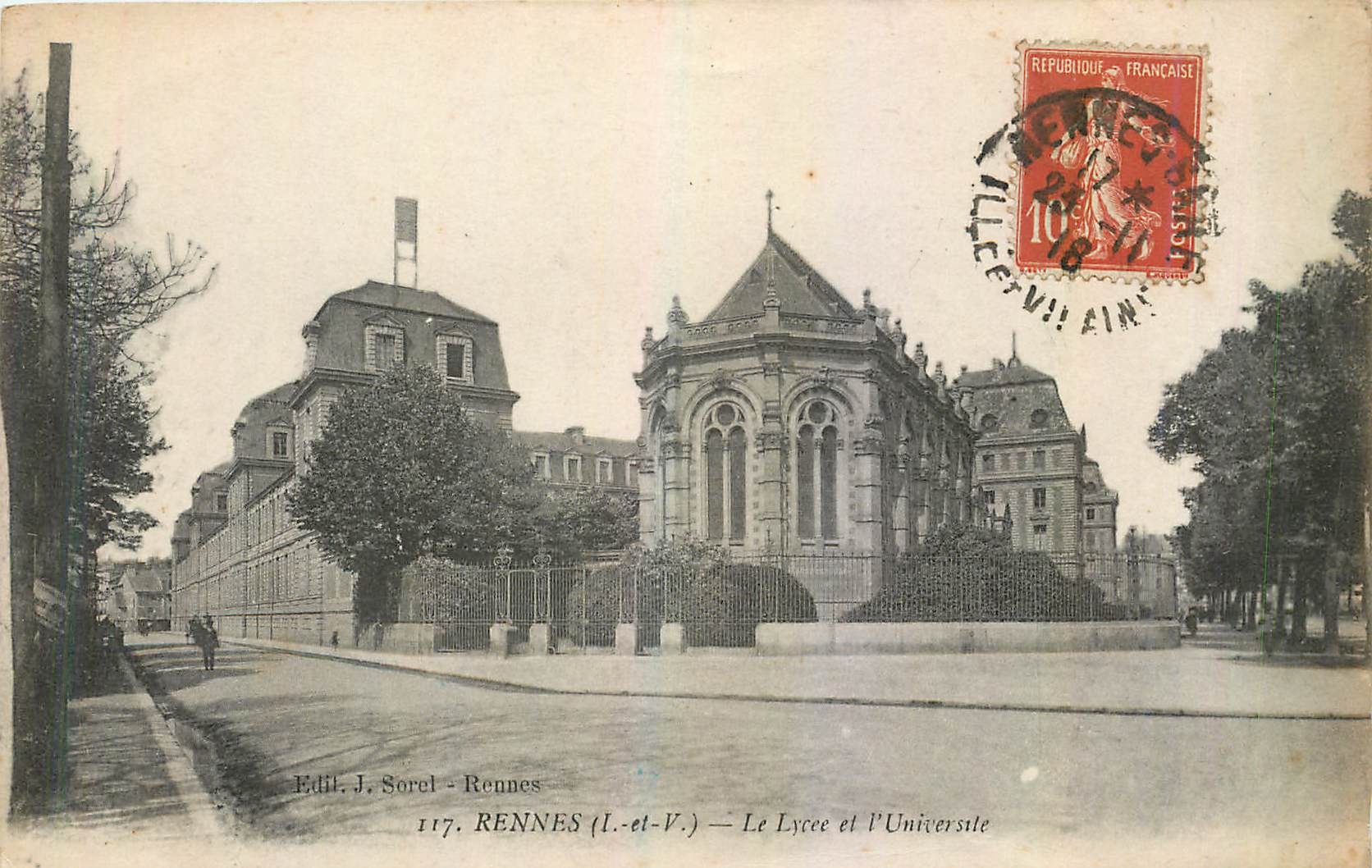 CPA Rennes I et V Le Lycee et l'Universite 