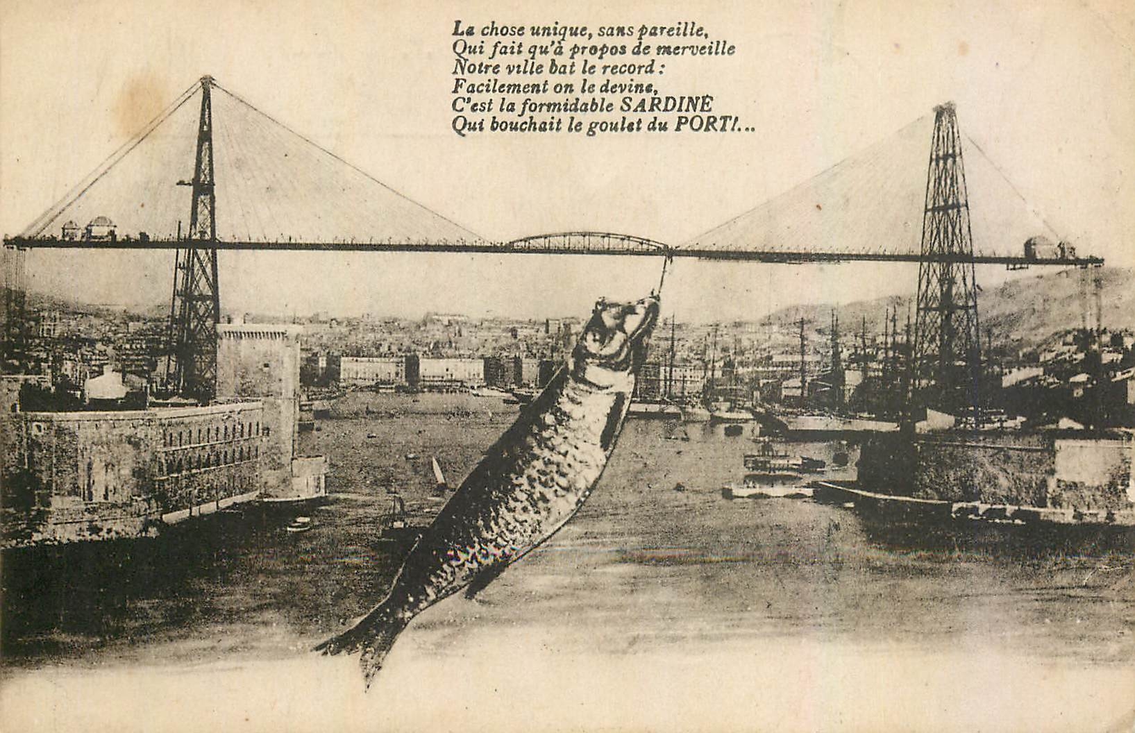 CPA La chose unique sans pareille Sardine Marseille