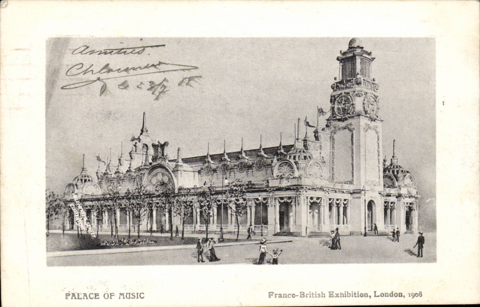 Franco-British Exhibition-London-England-Angleterre-1908- Palace Of Music -CPA