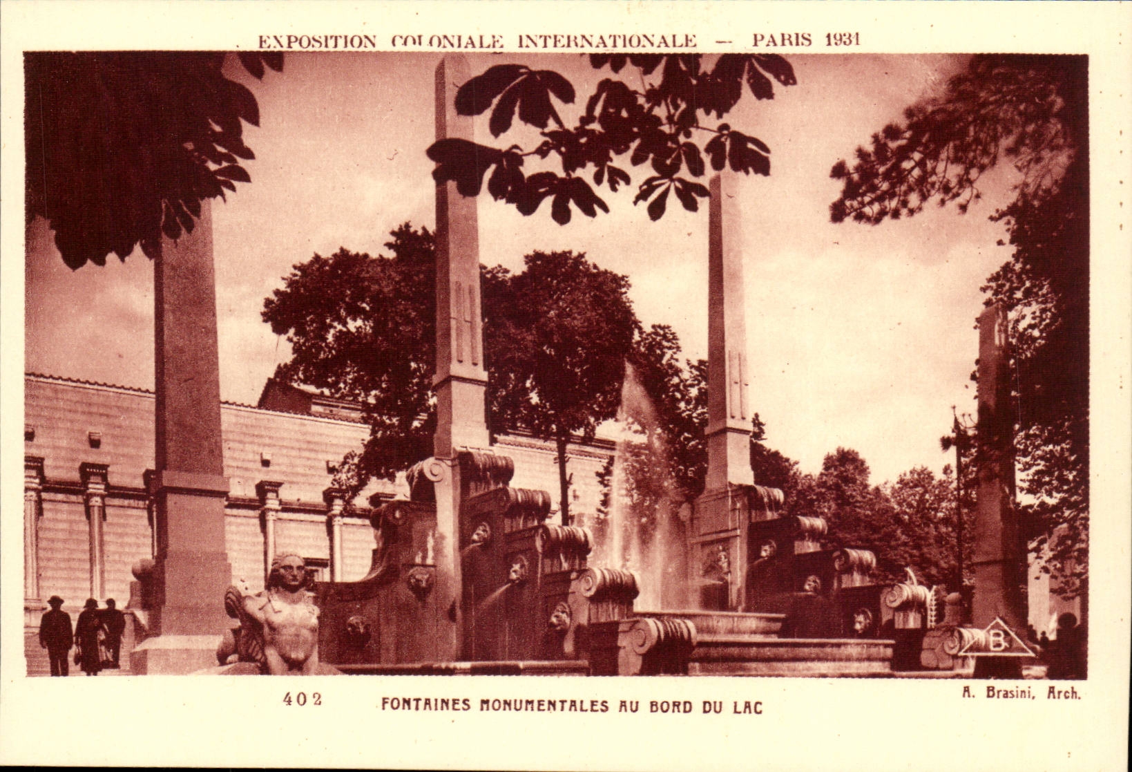 Exposition Coloniale International-Paris-1931- Fontaines Monumentales Au Bord Du Lac CPA