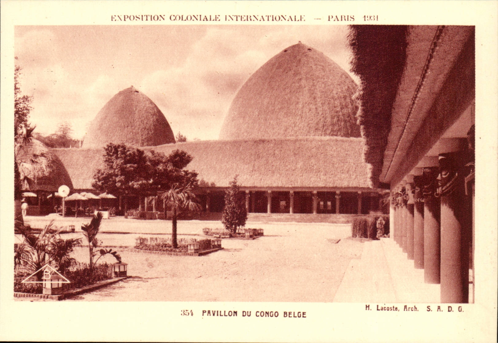 Exposition Coloniale International-Paris-1931- Pavillon Du Congo Belge CPA