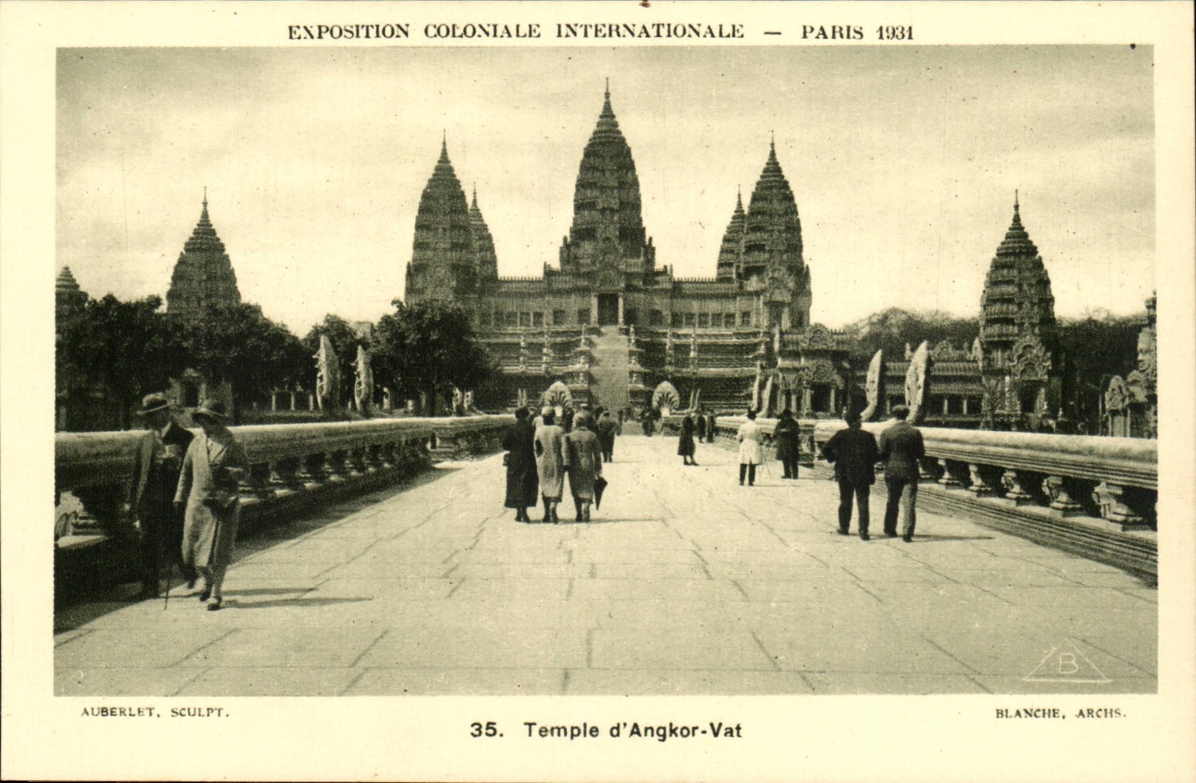 Exposition Coloniale International-Paris-1931- Temple d'Angkor-Vat -CPA