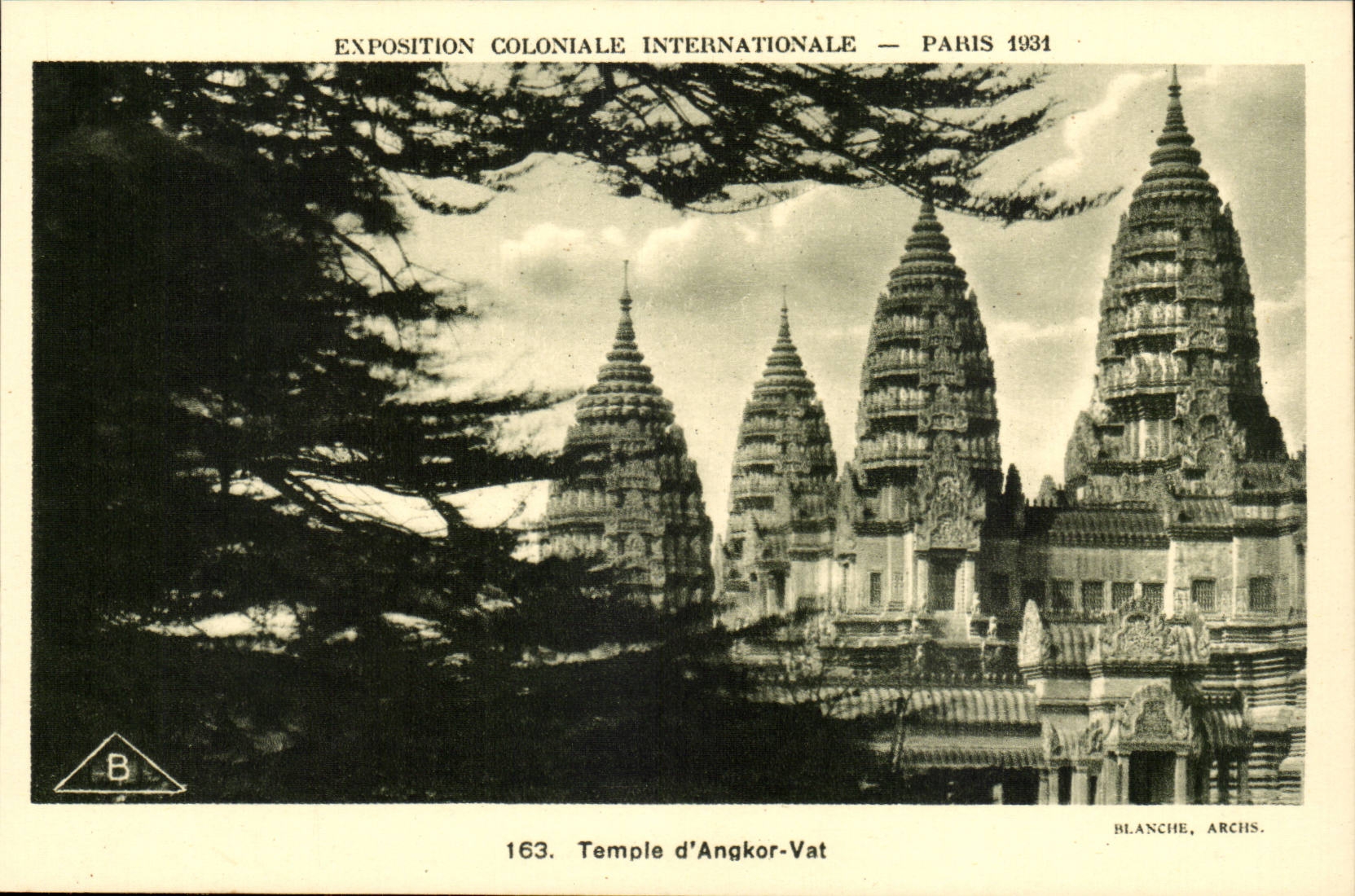 Exposition Coloniale International-Paris-1931- Temple d'Ankor-Vat -CPA