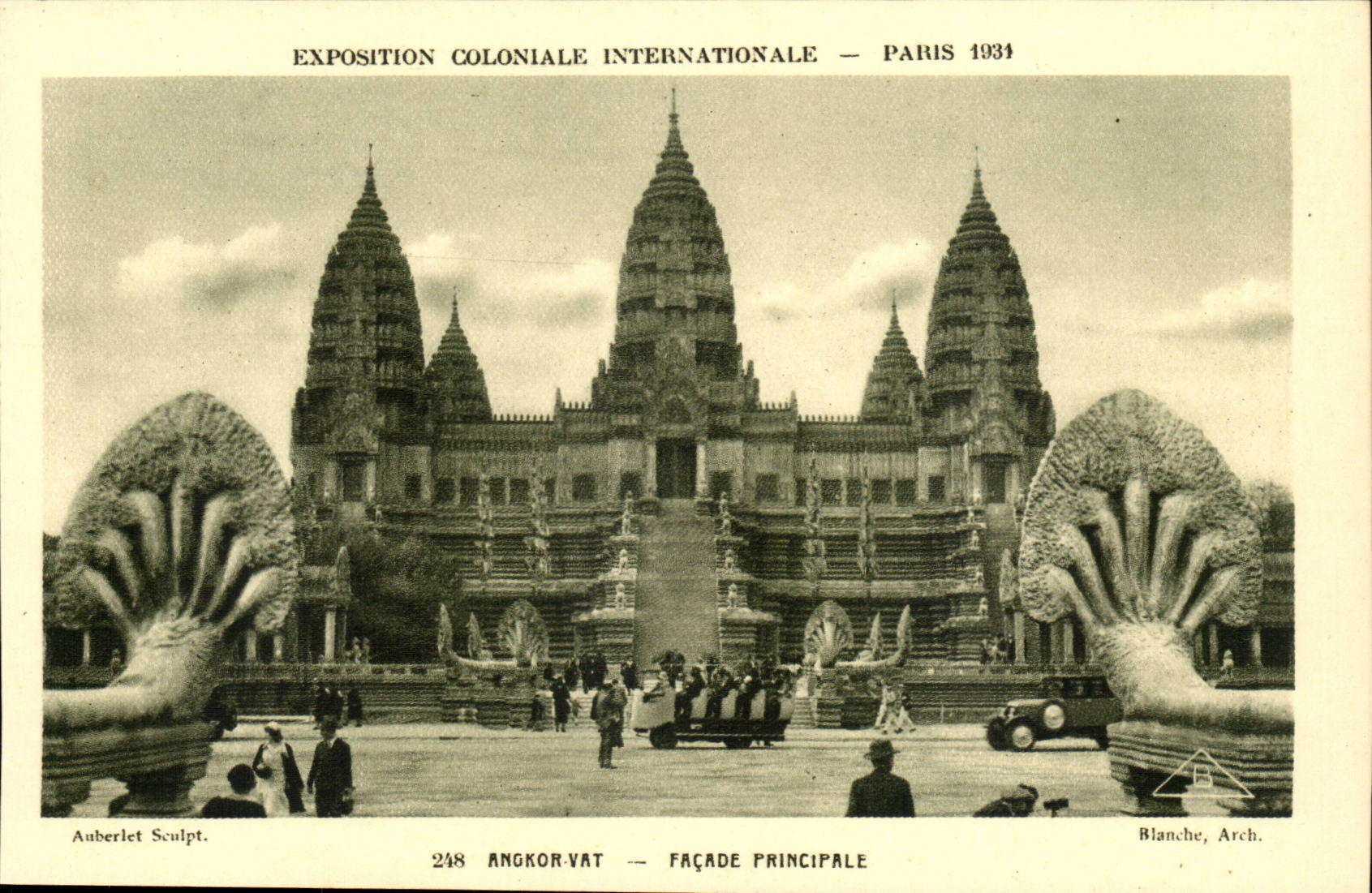 Exposition Coloniale International-Paris-1931- Ankor-Vat- Facade Principale-CPA