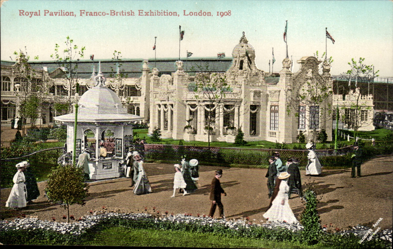 Franco-British Exhibition-London-England-Angleterre-Royal Pavilion 1908 -CPA