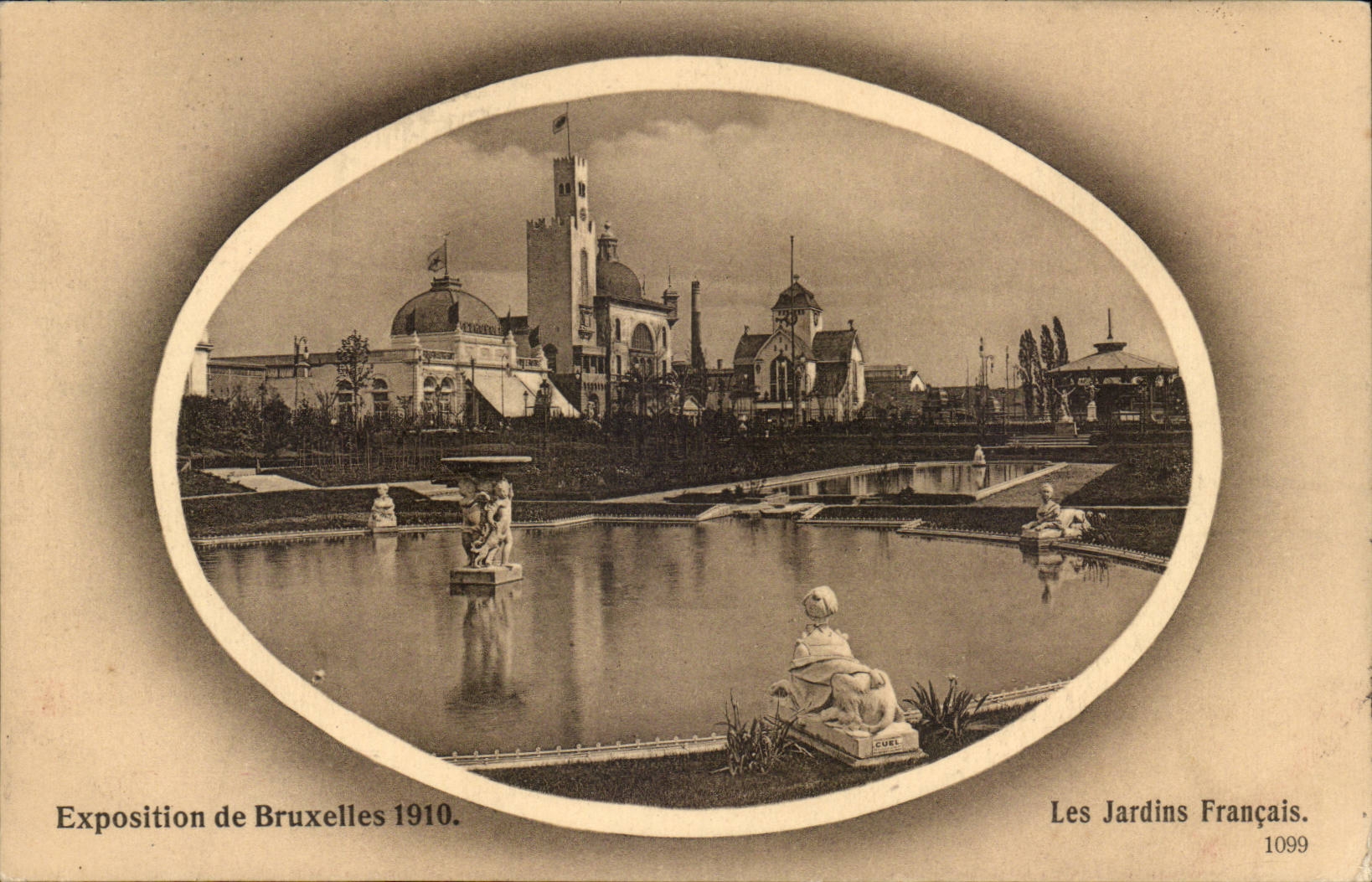 Exposition de Bruxelles-Brussels-Belgique-Belgium-1910- Les Jardins Francais -CPA