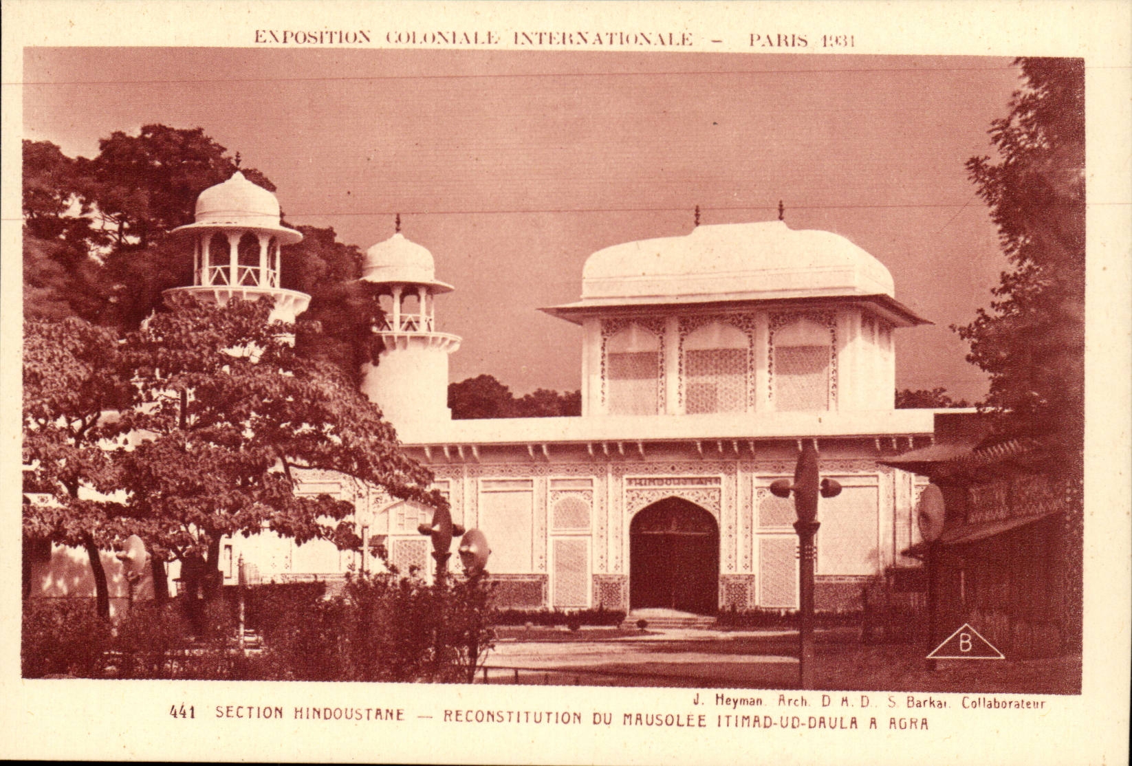 Exposition Coloniale International- Paris-1931- Section Hindousiane- Reconstruction Du Mausolee Itimad-Drula-Ud -CPA