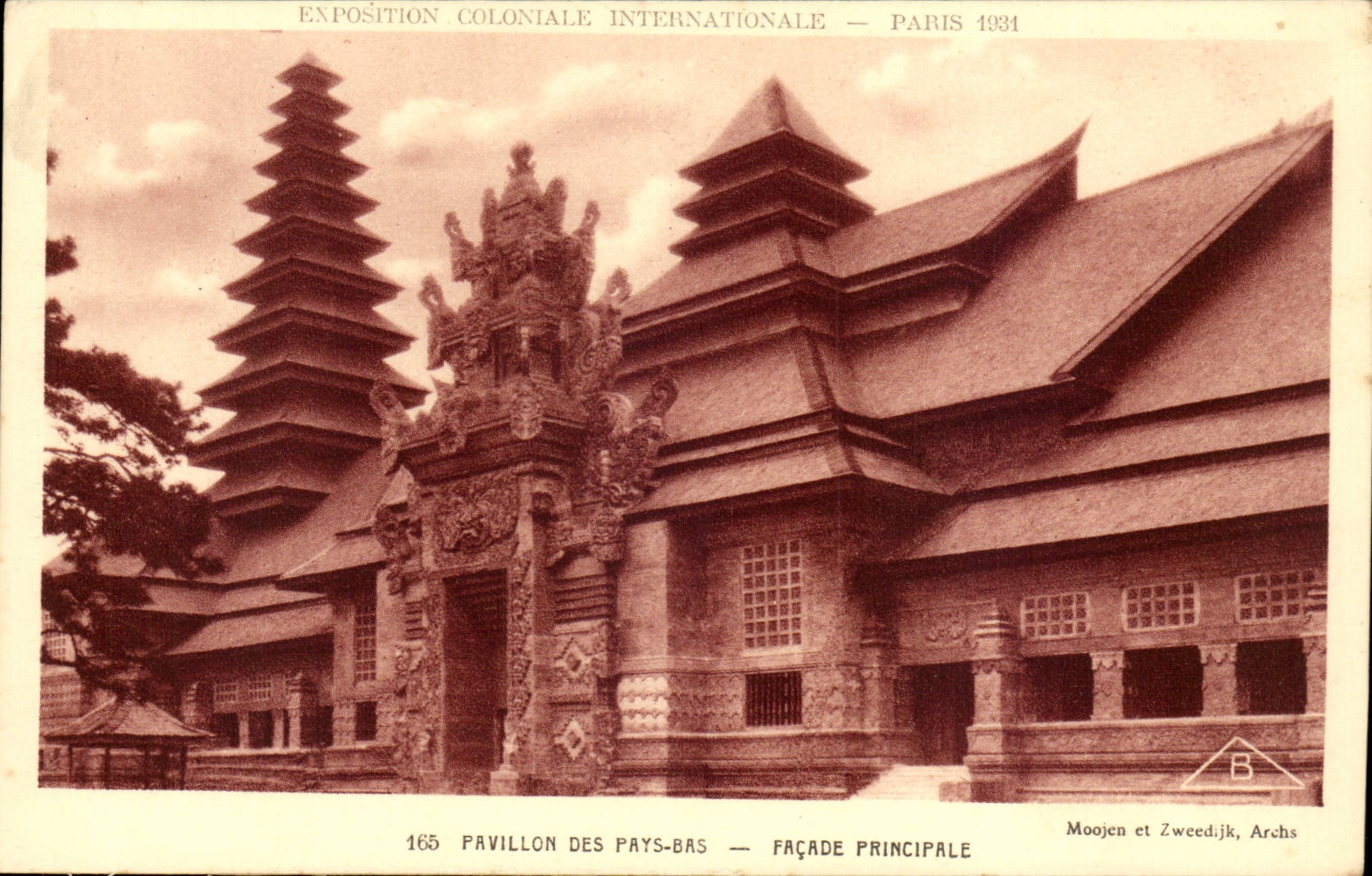 Fair Colonial International-Paris-1931 House Pricipale-CPA Country-Low-Frontage