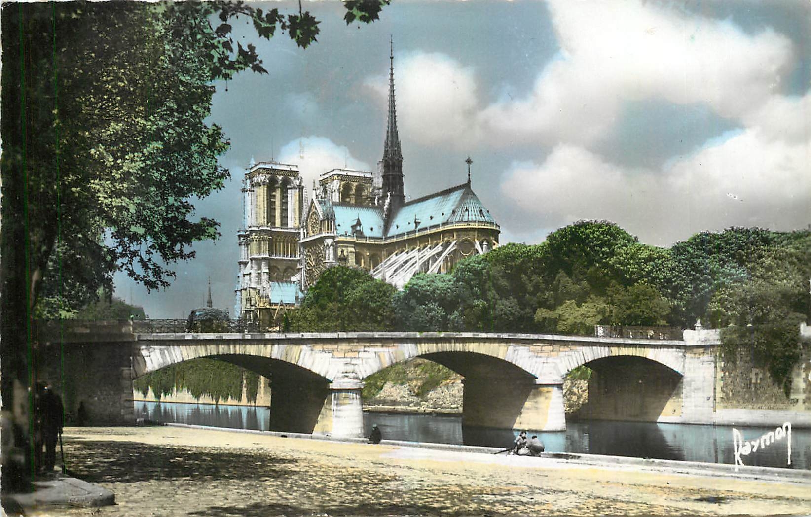 CPM Images de Paris Le Pont de l'Archeveche et Notre Dame