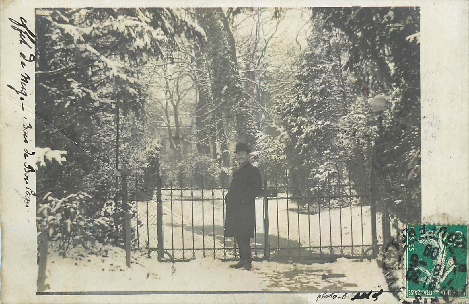 CARTE PHOTO Paris Bois de Boulogne