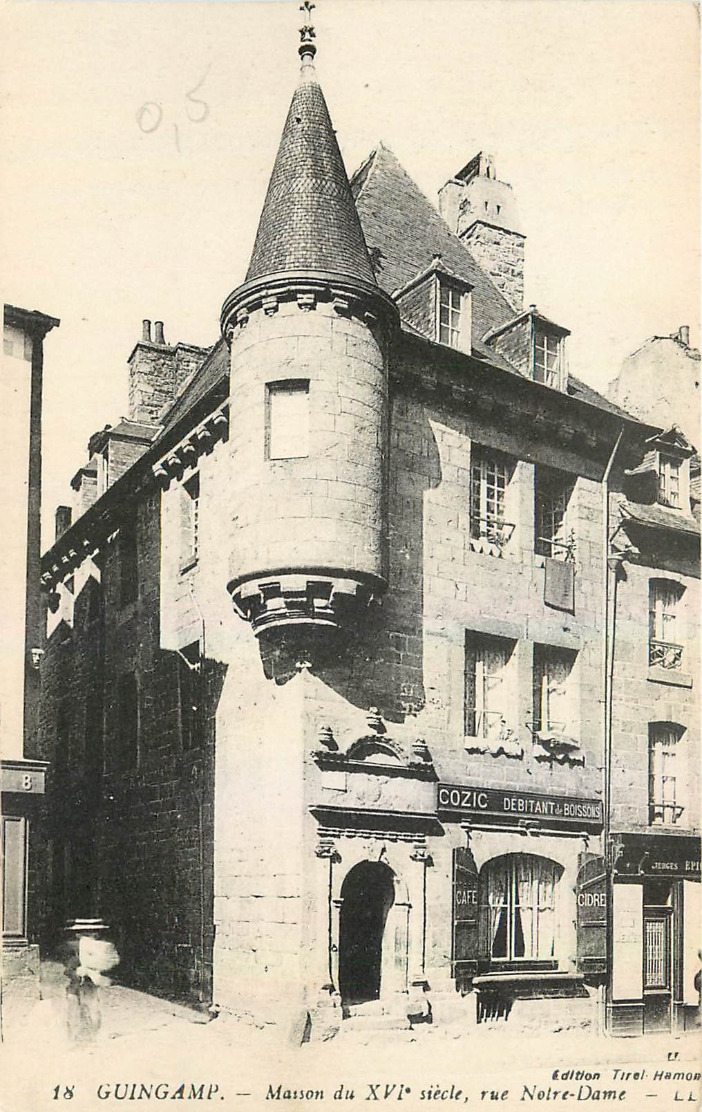 CPA Guingamp Maison du XV siecle rue Notre Dame