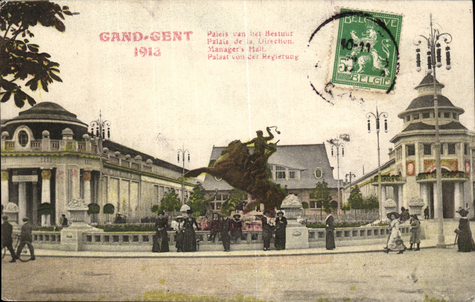 Gand-Gent-Belgique-Belgium-1913- Palais de la Direction- CPA