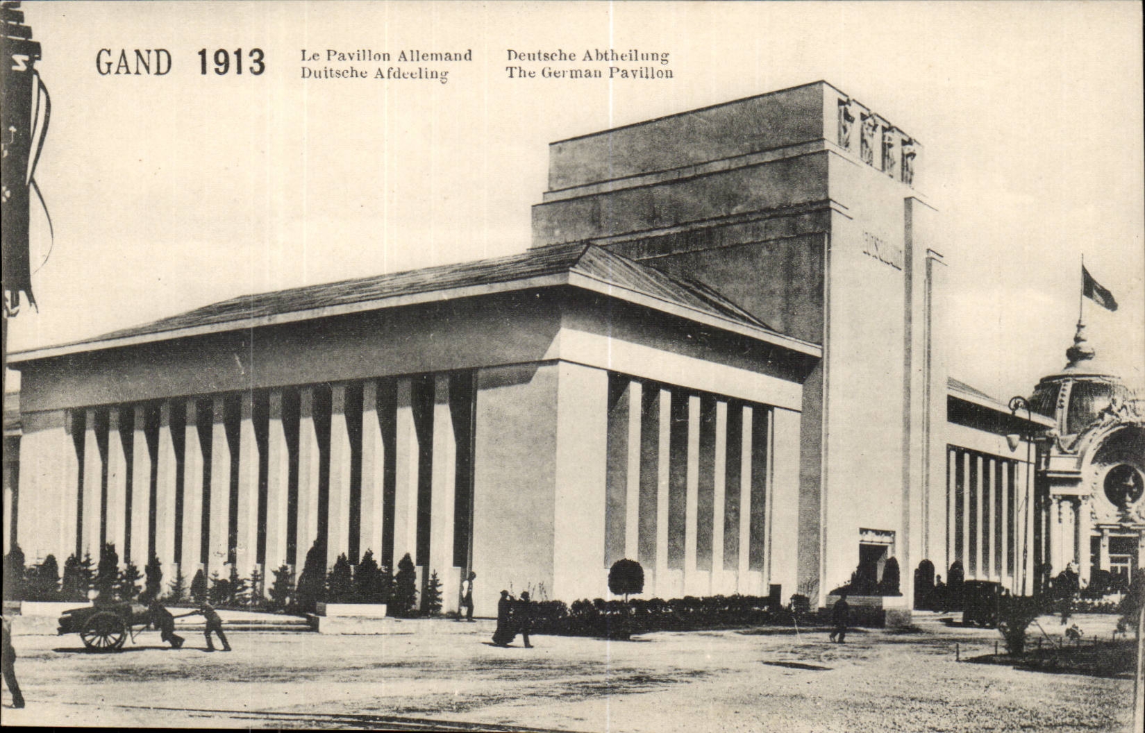 Exposition Universelle de Gand-Ghent-Belgique-Belgium-1913 - Le Pavillion Allemand-The German Pavillion- CPA