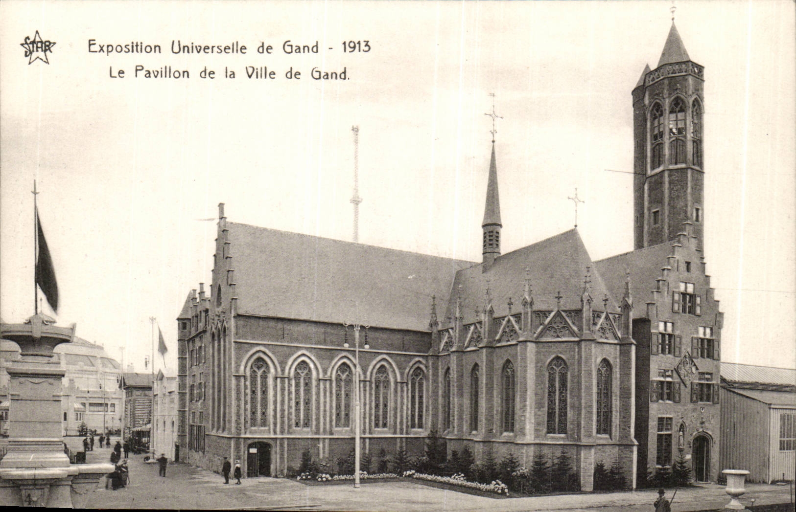 Exposition Universelle de Gand -Ghent-Belgique-Belgium-1913- Le Pavillion de la Ville de Gand-CPA