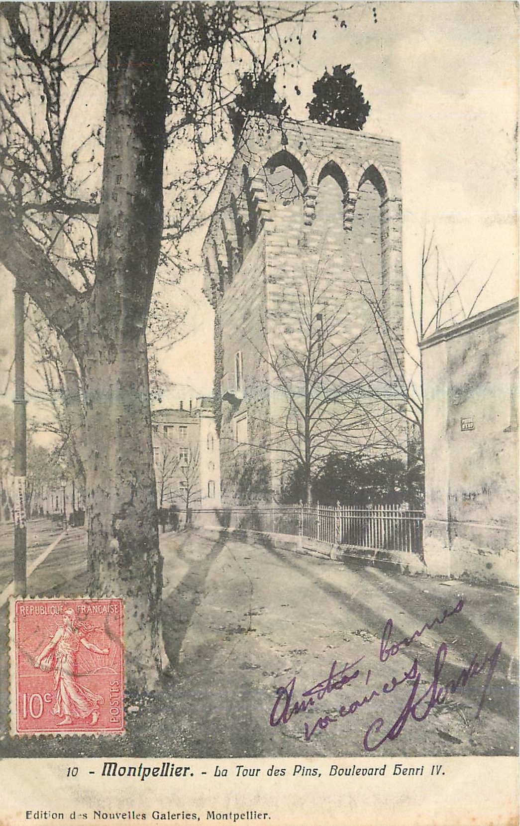CPA Montpellier La Tour des Pins Boulevard Henri IV 
