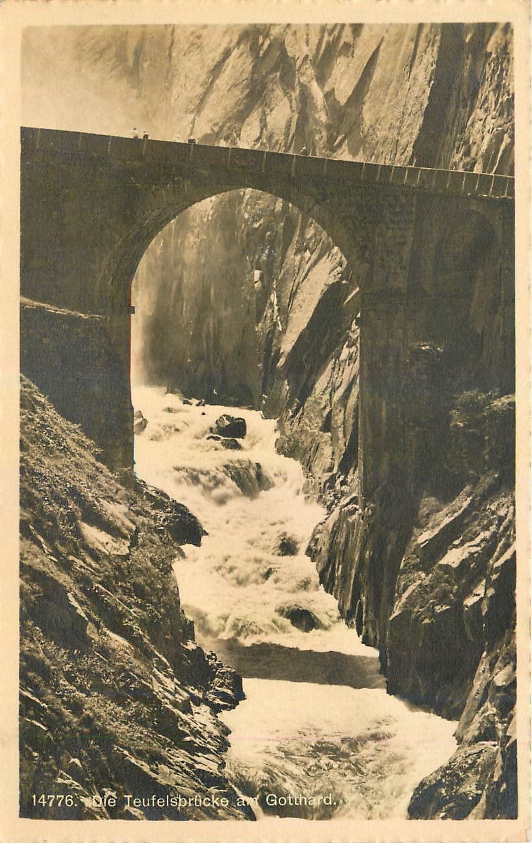 CPA Die Teufelsprucke auf Gotthard 