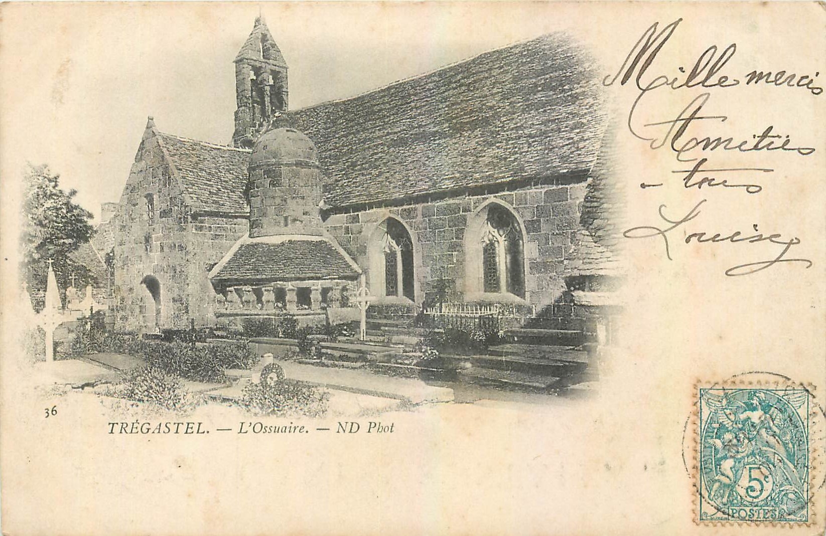 CPA Tregastel L'Ossuaire 
