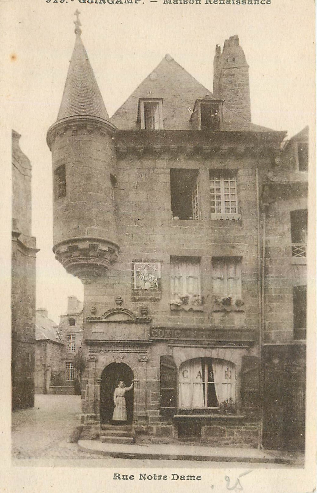CPA Guingamp Maison Renaissance Rue Notre Dame