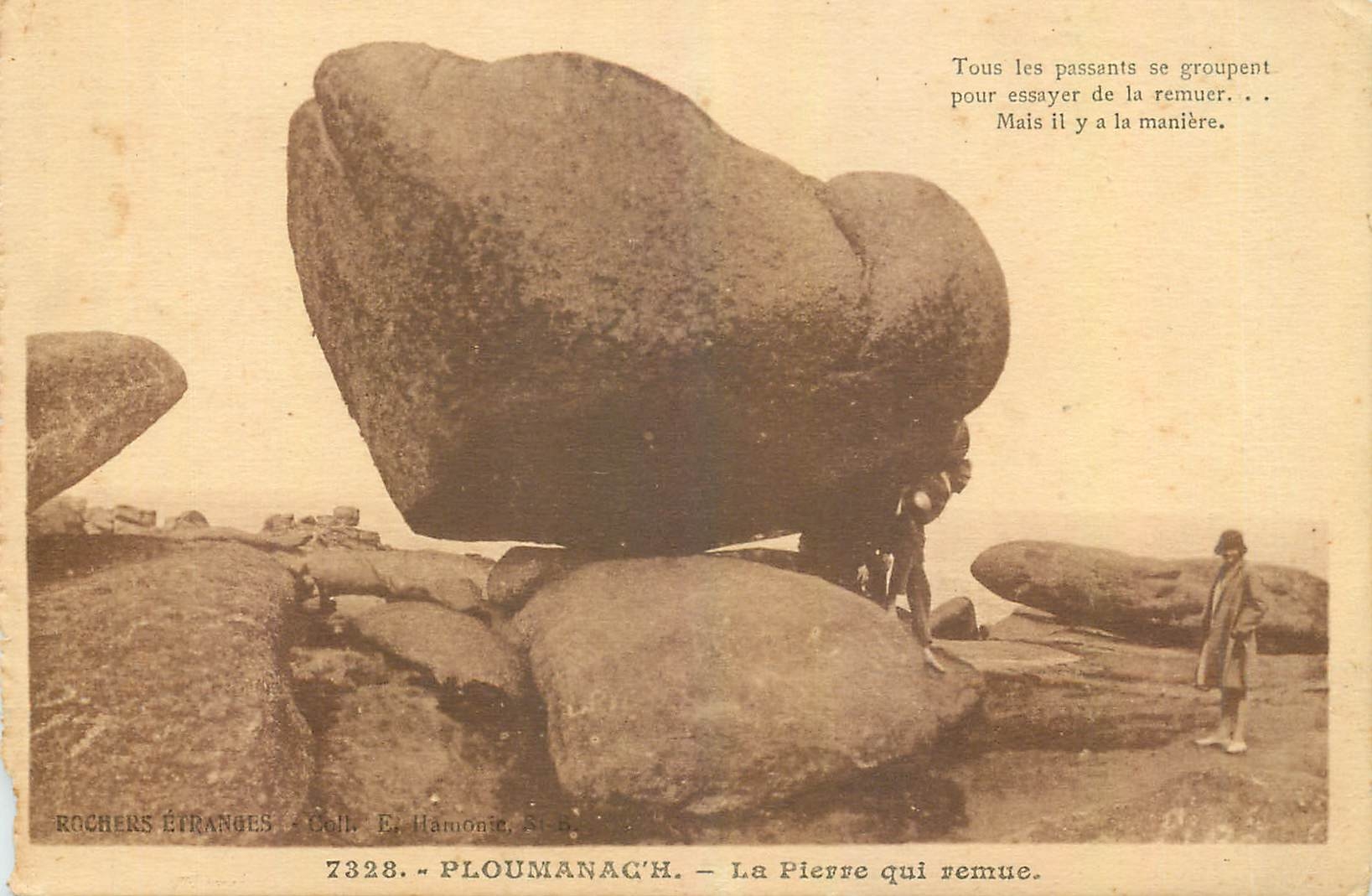 CPA Ploumanach La Pierre qui remue