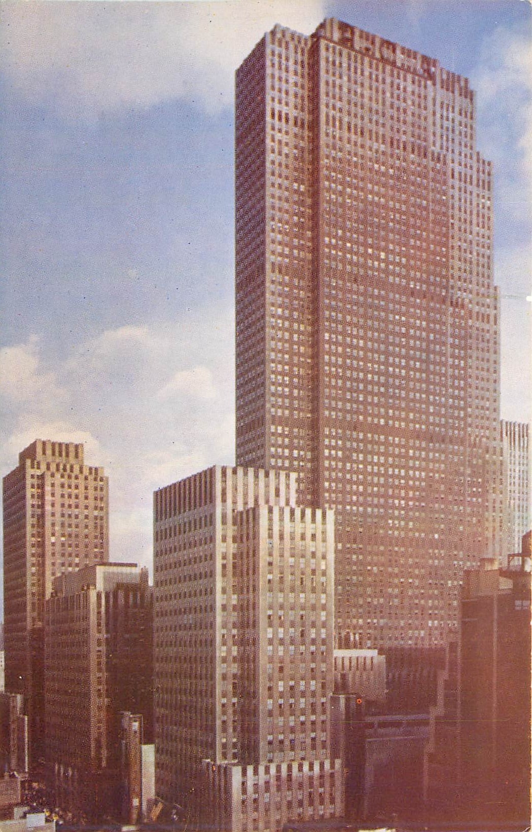 CPA RCA Building Rockefeller Center and Radio City Music Hall New York City 