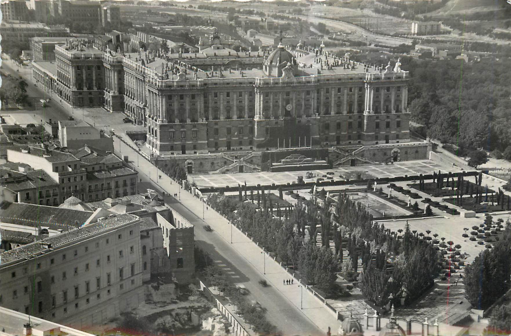 CPM Madrid Palais National Vue panoramique