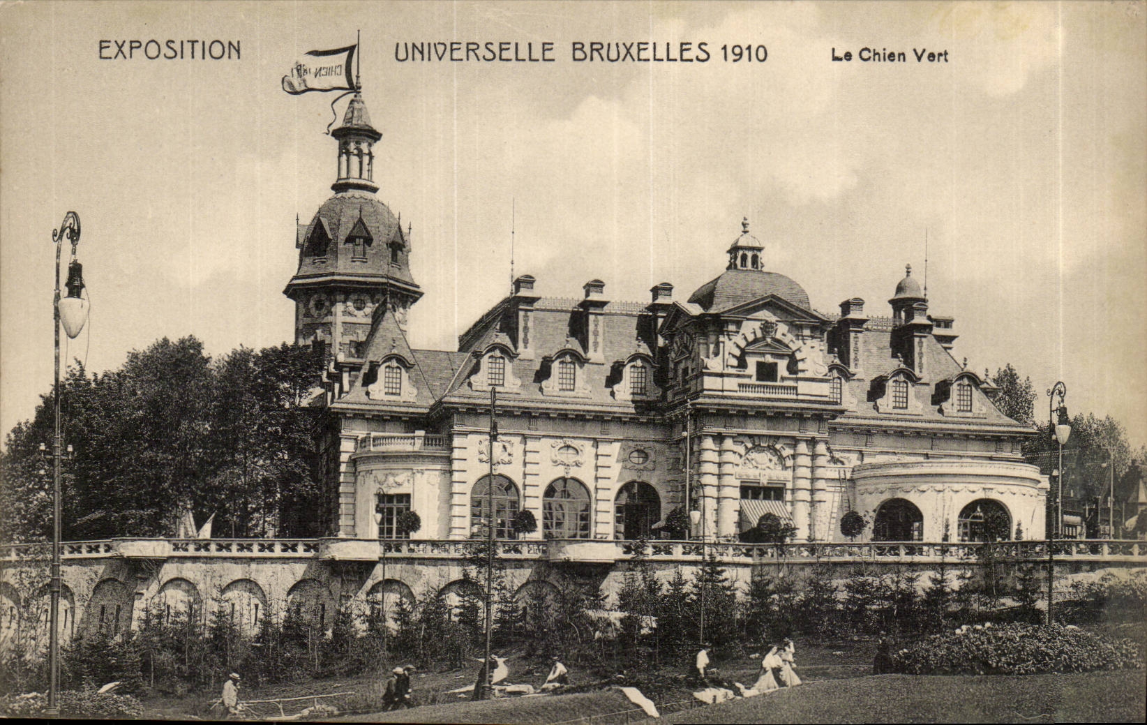 Exposition Universelle Bruxelles-Brussels-Belgique-Belgium-1910- Le Chien Vert-CPA