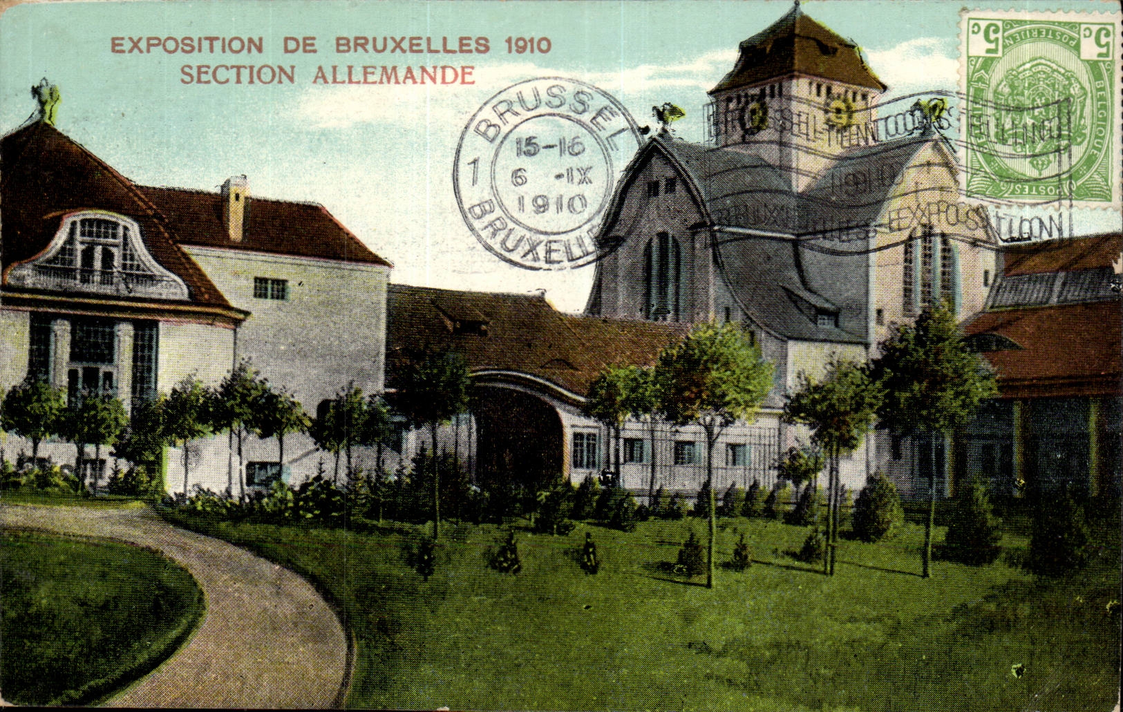 Fair UniversalBrussels-Brussels-Belgium-Belgium-1910 deutscher Abschnitt CPA