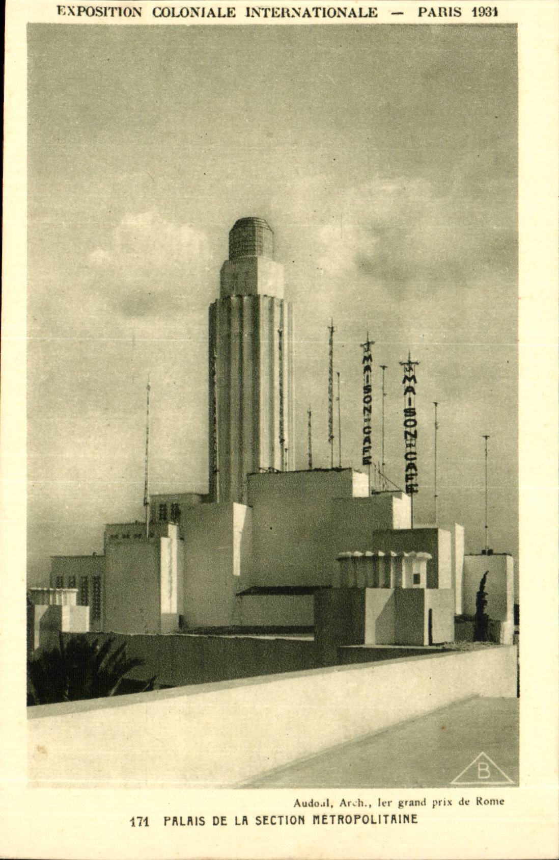 Paris-France- Exposition Coloniale Internationale-1931- Palais De La Section Metropolitaine-CPA