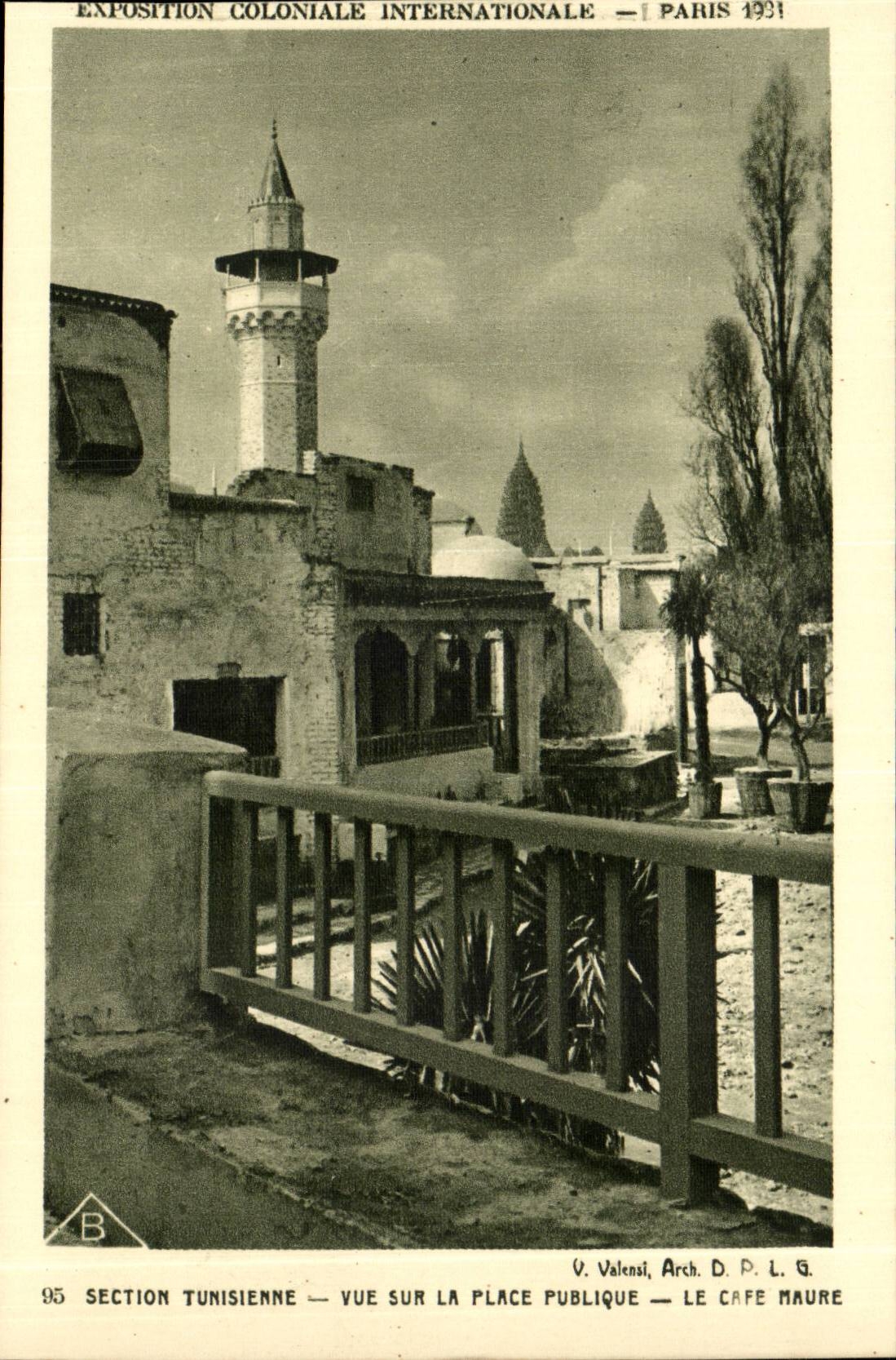 Paris-France- Exposition Coloniale Internationale-1931- Section Tunisienne- Vue Sur La Place Publique- Le Cafe Maure-CPA