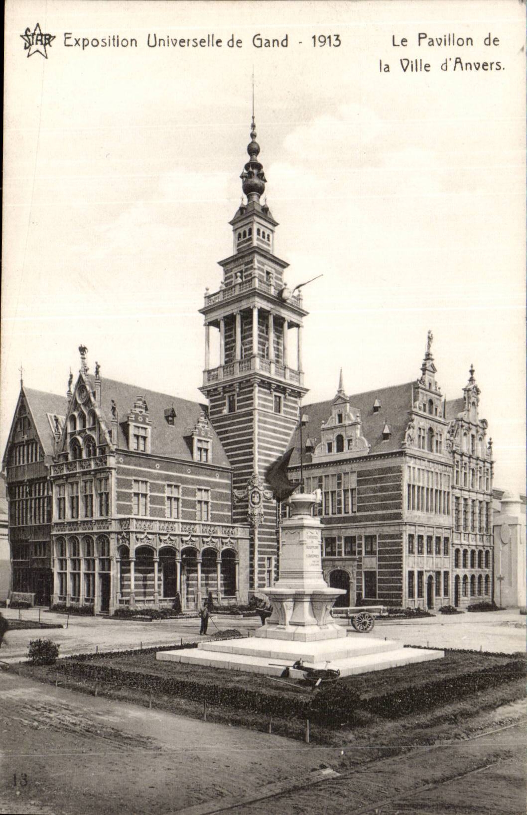 Exposition Universelle de Gand-Ghent-Belgique-Belgium-1913- Le Pavillion de la Ville d'Anvers -CPA