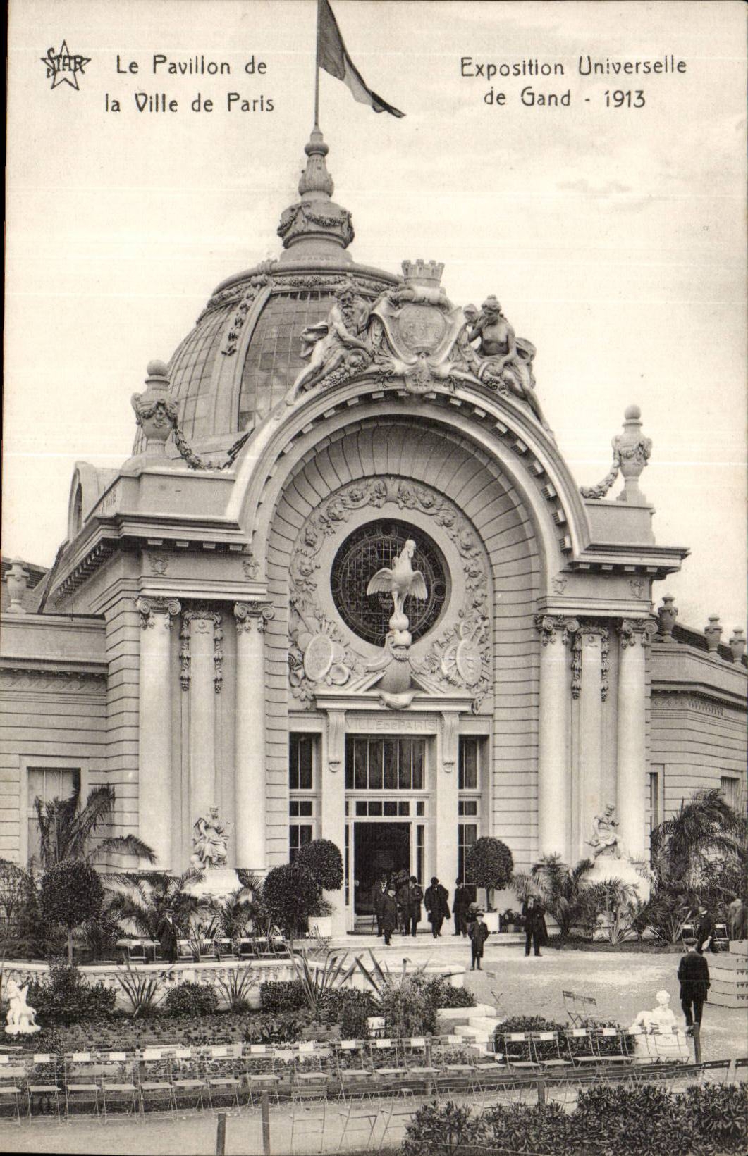 Fair Universal of Ghent-Ghent-Belgium-Belgium-1913 Pavillion of the Town of Paris - CPA