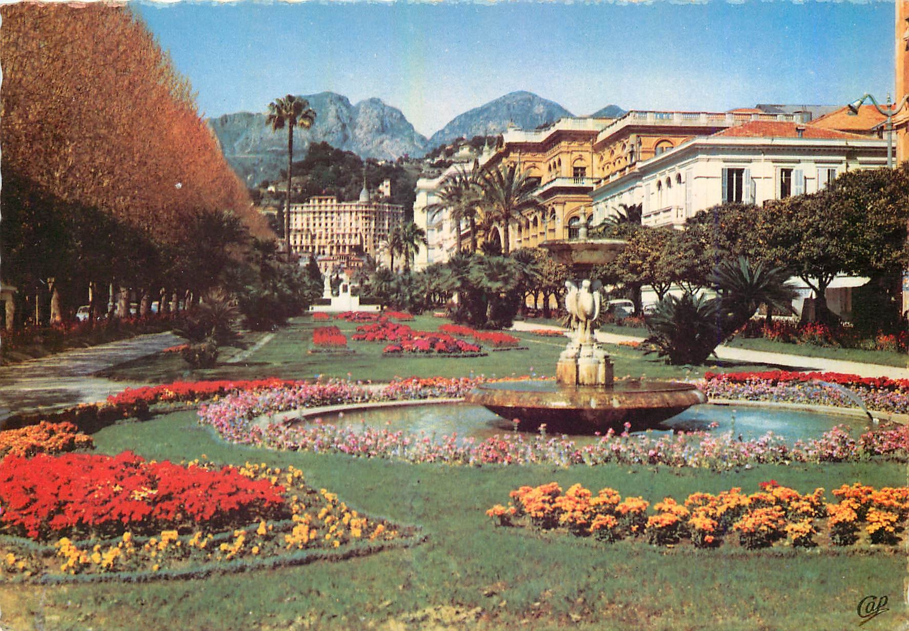 CPM Menton Le Jardin Public 