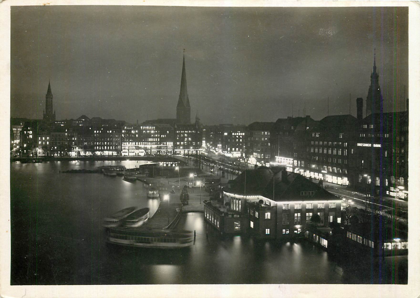 CPM Hamburg am Abend Jungfernstieg 