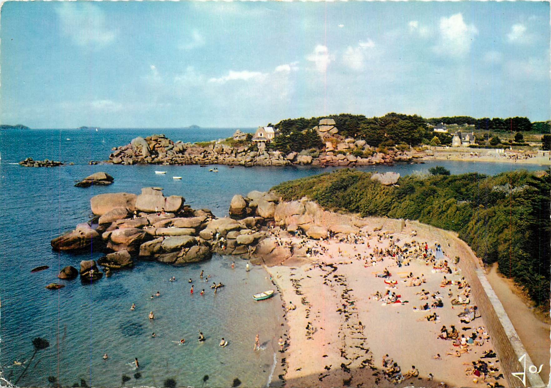 CPM Ploumanach C du N L'une des plages