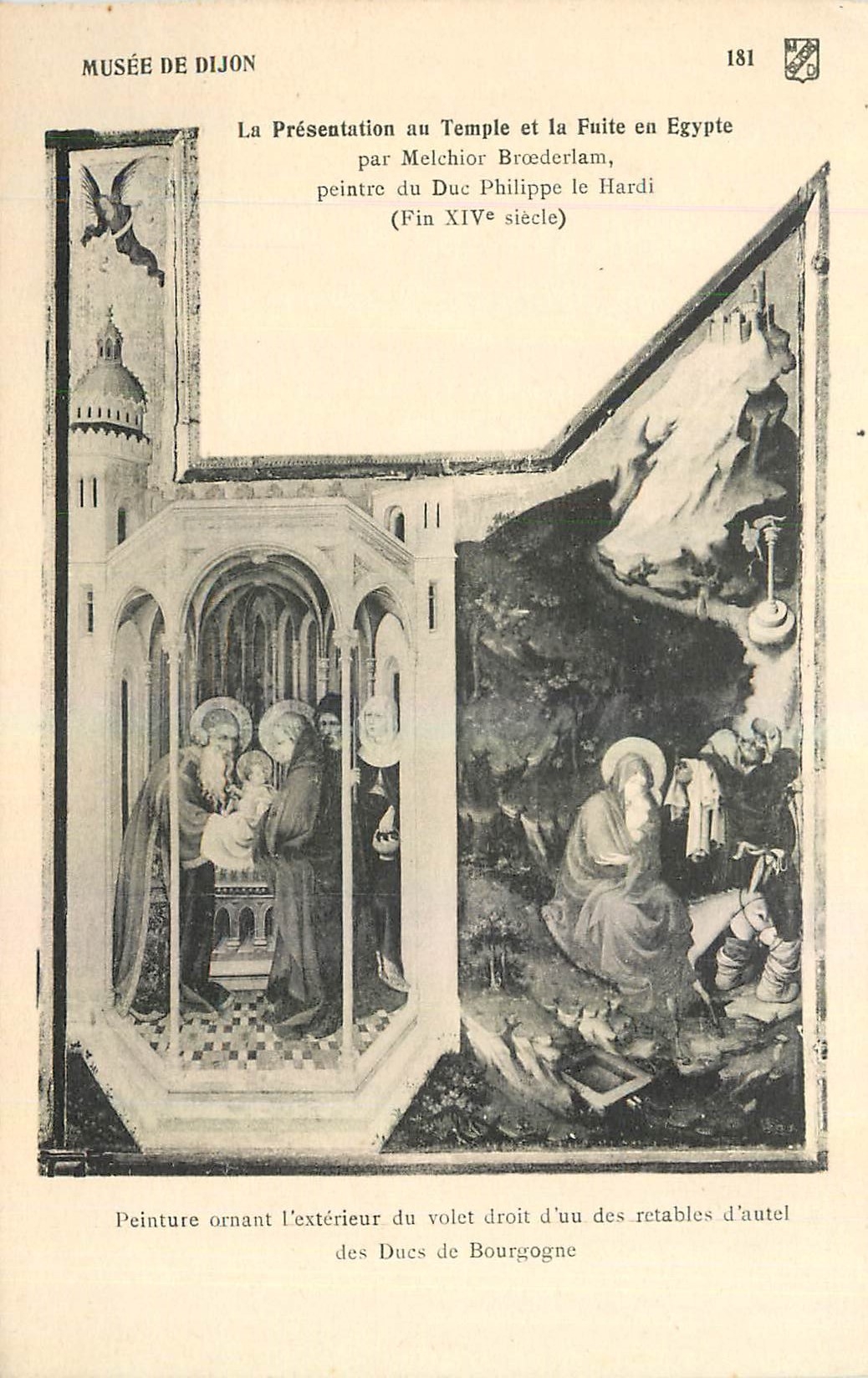 CPM Musee de Dijon La presentation au temple et la fuite en Egypte
