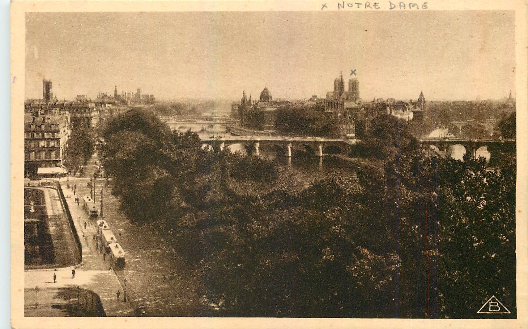 CPA Notre Dame Vues de Paris Panorama l'Ile de la Cite