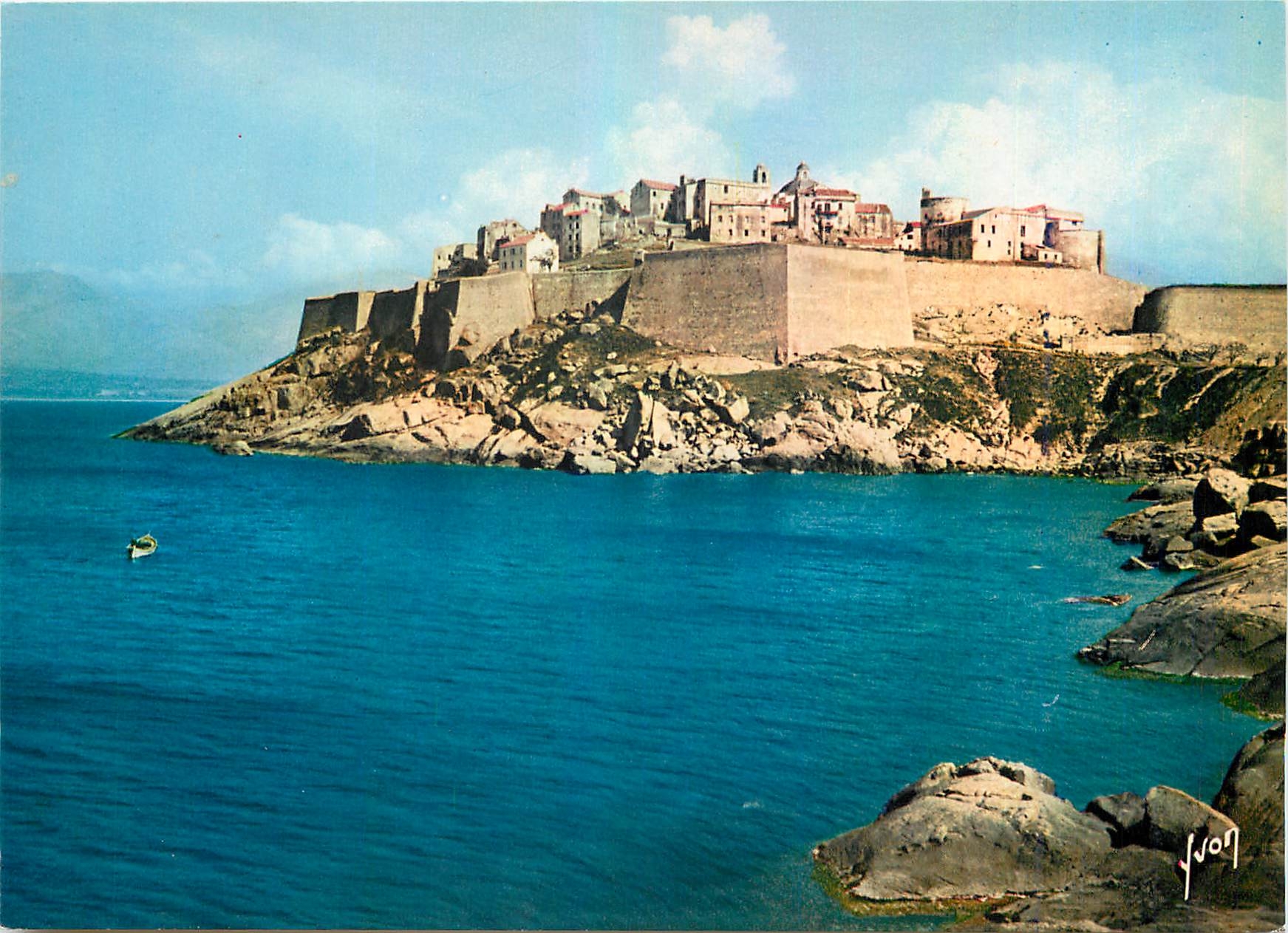 CPM La Corse Oasis de Beaute Calvi La citadelle ssanglee dans les hautes murailles de son enceinte b