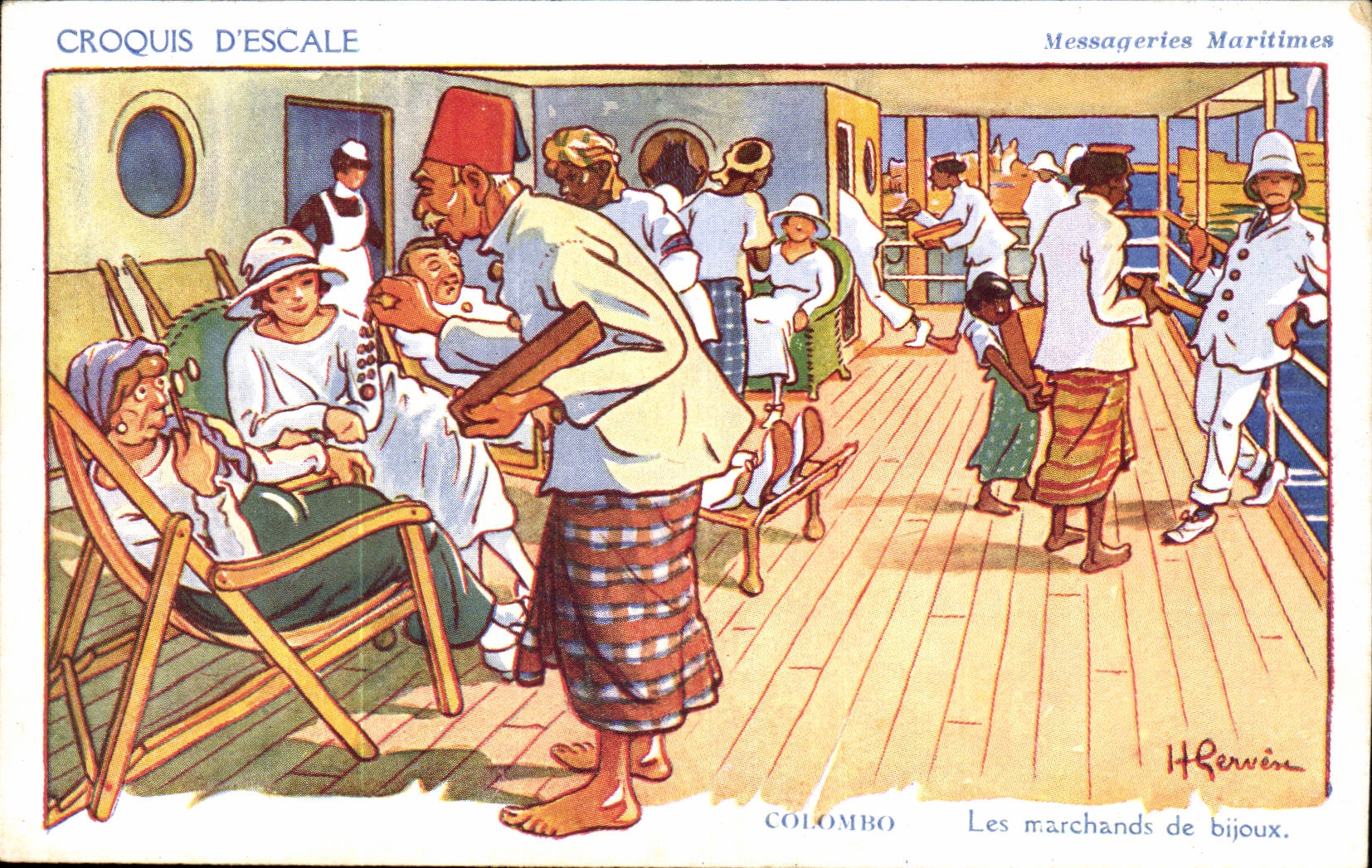 Maritime sketches Of Stopover Imagination Boat Illustration Colombo-Sri Lanka Transport