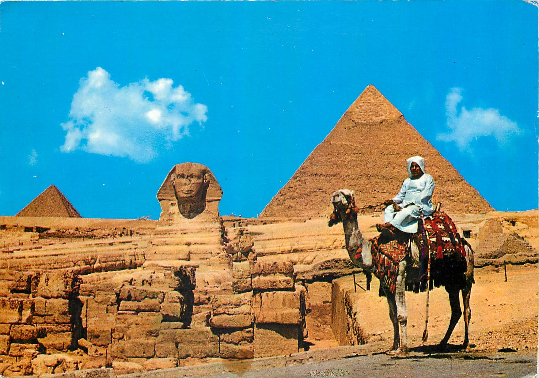 CPM Giza Le Sphinx avec les Pyramides de Chephren et Mykerines