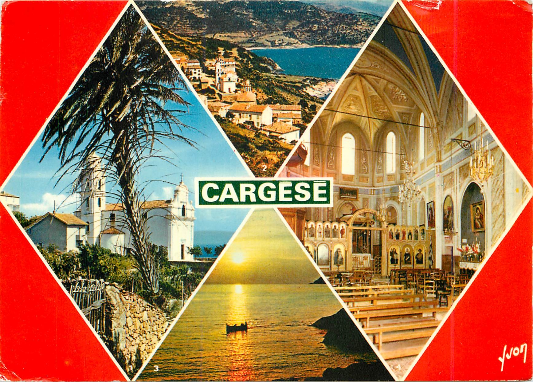 CPM Couleurs et Lumiere de France La Corse Oasis de Beaute Cargese les 2 Eglises Eglise orthodoxe