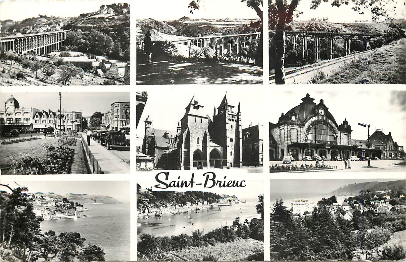 CPM Saint Brieuc Le Viaduc La Vallee et le Viaduc vue sur le Plateau