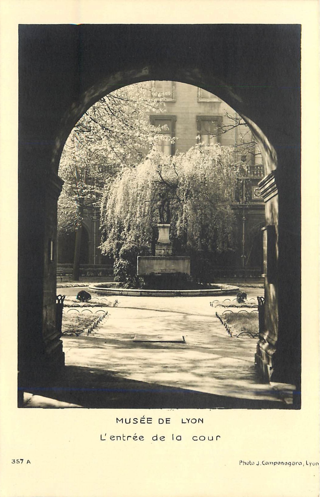 CPM Musee de Lyon L'entree de la cour