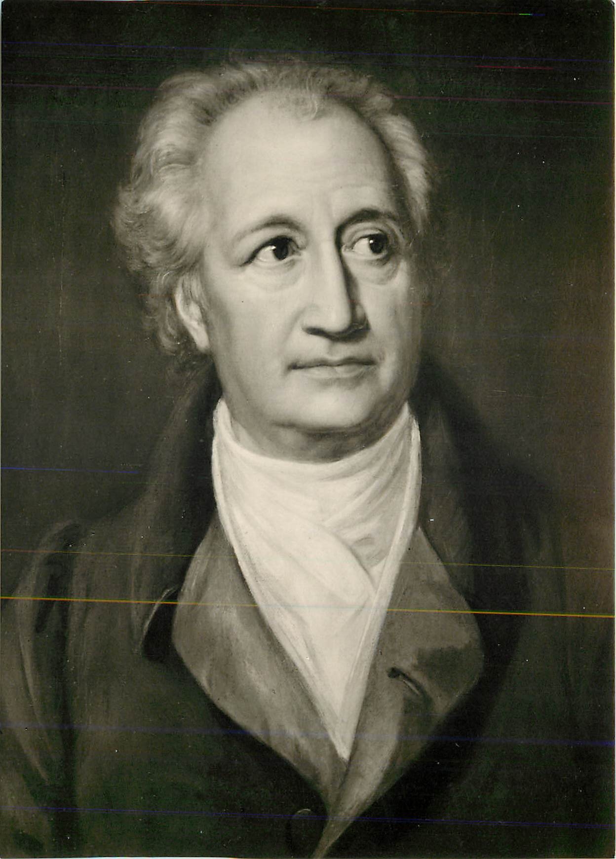 CPM Goethehaus Frankfurt am Main Goethe 1828 Nach dem Bild Josef Kart Sitelet