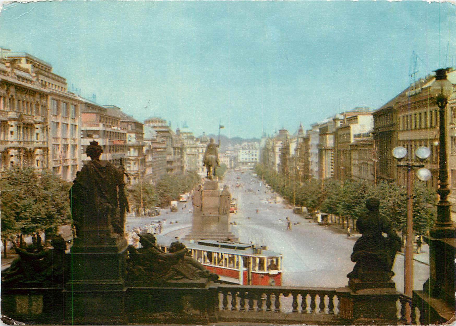 CPM Praha Place Venceslas Tramway
